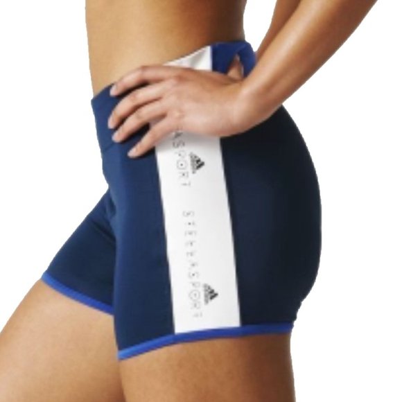 Adidas Women's Stellasport Short TIght  Night Ind - Picture 1 of 6